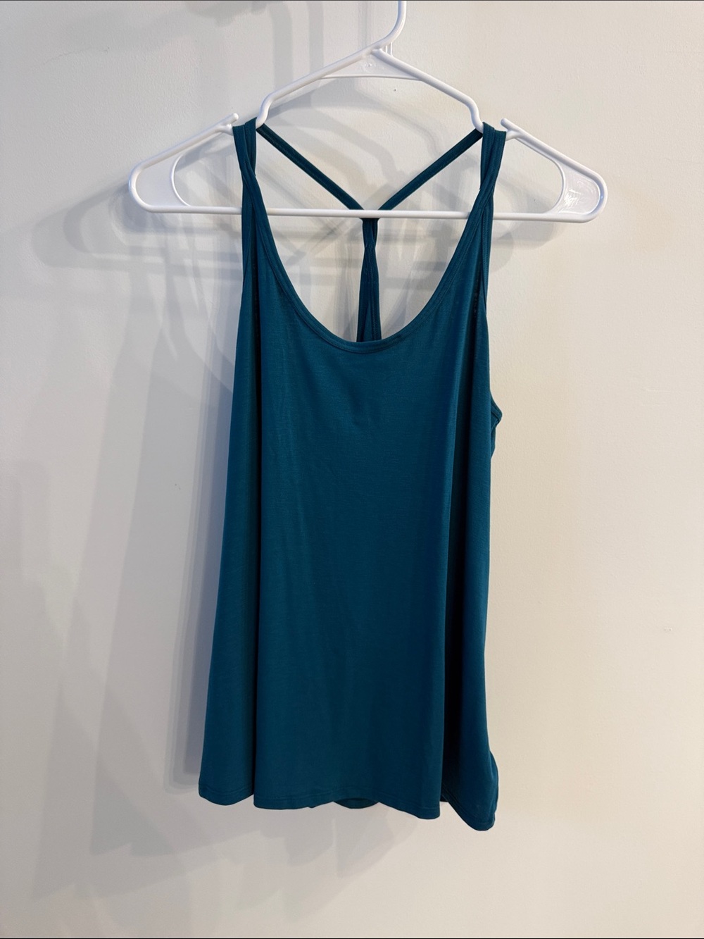 Athleta Teal Crossback Tank Top